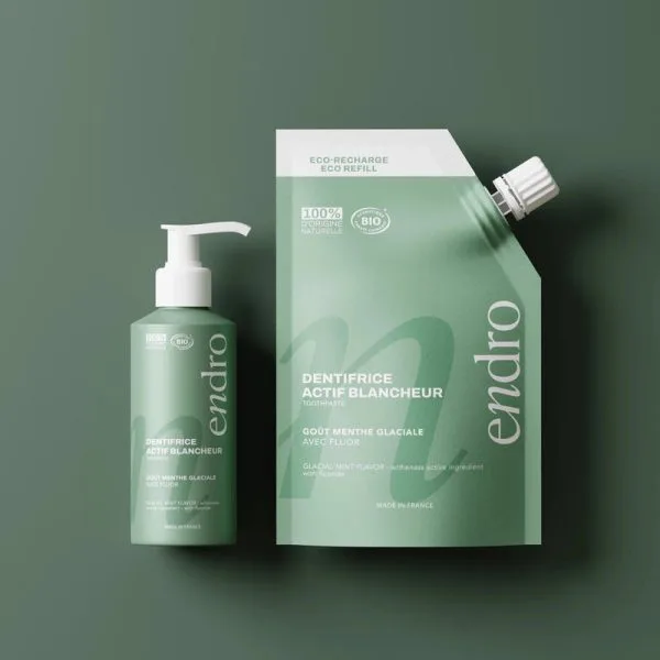 Duo dentifrice fluor menthe recharge - Épure Aura