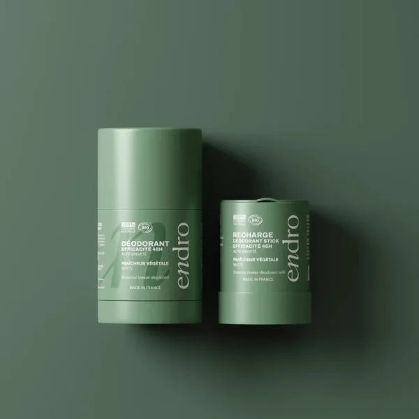 Duo deodorant stick recharge mixte 48h parfum fraicheur vegetale - Épure Aura